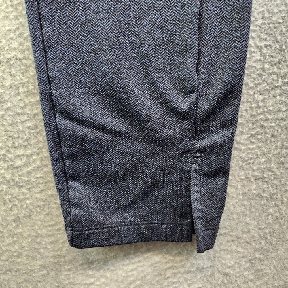 Athleta Mercer Herringbone Tight Womens Medium Blue Pockets Slit Ankle Pants - Picture 3 of 16